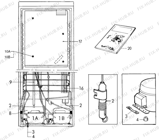 Взрыв-схема холодильника Unknown ER3912B - Схема узла C10 Cold, users manual